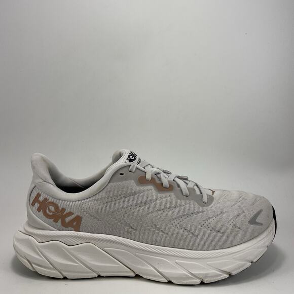 Hoka One One Arahi 6 Running Shoes Womens Size 8.5B Nimbus Cloud White Athletic - Picture 1 of 11